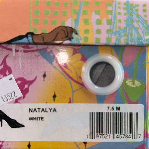 Jeffrey Campbell Women's Natalya Square Toe Pumps White Size 7.5 - Picture 7 of 8